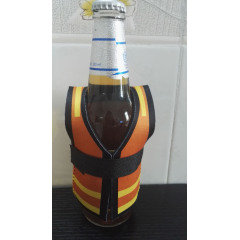 Neoprene Safety Vest Bottle Cooler with custom logo